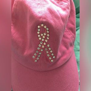 Pink ribbon baseball cap
